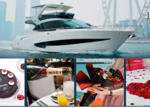 Are there themed luxury yacht rental packages available in Dubai?